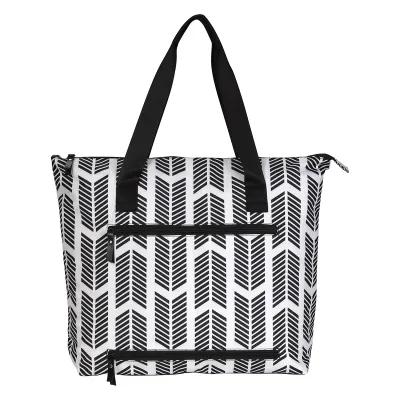 Tote Bag Chevron Laptop Polyester with Trolley - 20 x 15 in - product view 3