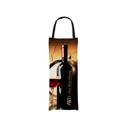 Wine Bag Polyester Single Bottle - 6 x 16 in