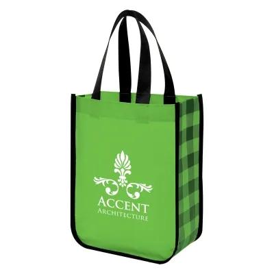 Laminated Non-Woven Tote Bag Water-Resistant - 9.25 x 11.75 x 4.5 in