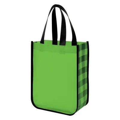 Laminated Non-Woven Tote Bag Water-Resistant - 9.25 x 11.75 x 4.5 in - product view 2