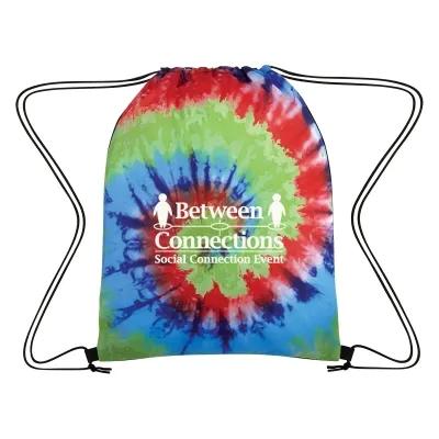 Tie-Dye Drawstring Bag Polyester - 13 x 17 in