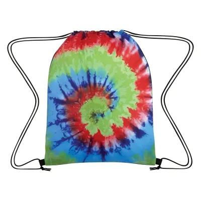Tie-Dye Drawstring Bag Polyester - 13 x 17 in - product view 2