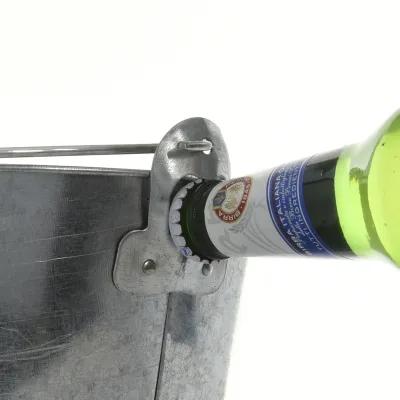 Galvanized Beverage Bucket with Bottle Openers - 5 Liter - product view 6