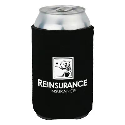 Custom Koozies Neoprene Foldable Can Cooler - 4 in