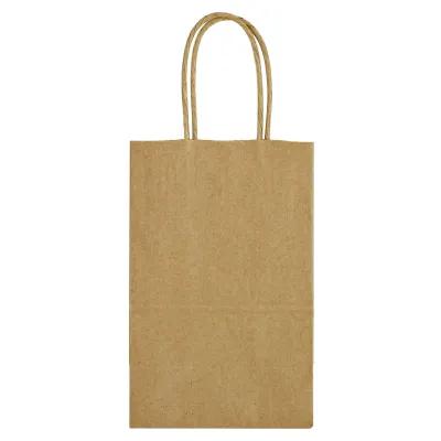 Kraft Paper Shopping Bag Twisted Handles - 5.25 x 8.25 in - product view 4