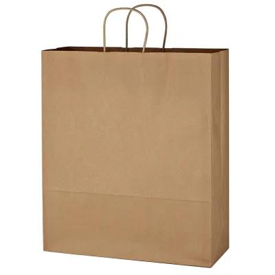 Kraft Paper Shopping Bag Twisted Handles - 16 x 19 in - product view 2