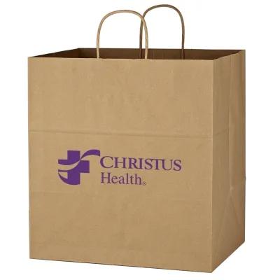 Kraft Paper Shopping Bag Twisted Handles - 14 x 15 in