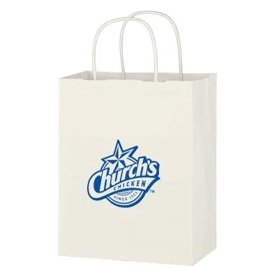 Paper Shopping Bag with Twisted Handles - 8 x 10.25 in