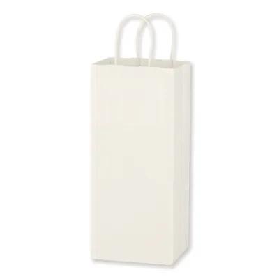 Paper Wine Bag with Twisted Handles - 5.25 x 13 in - product view 2