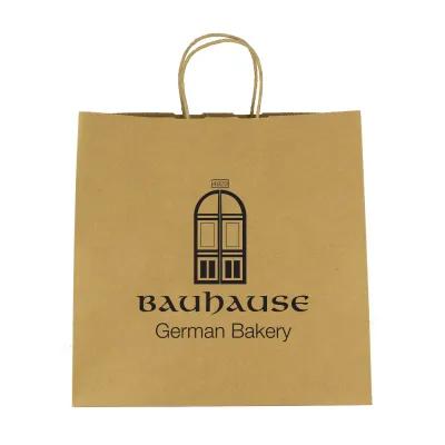 Paper Shopping Bag with Twisted Handles - 10.75 x 10.25 in