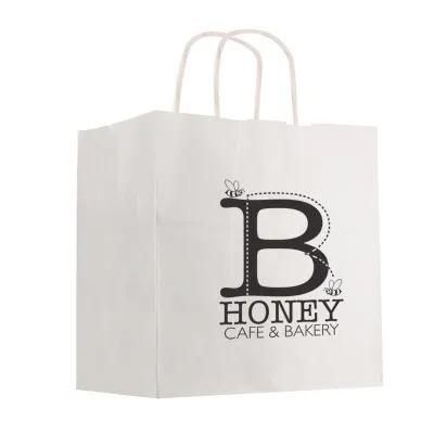 Paper Shopping Bag with Twisted Handles - 10.75 x 10.25 in