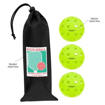 Recess Pickleball Outdoor Ball Set with Pouch - 2.75 in