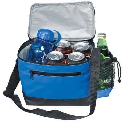Insulated Cooler Bag with Mesh Pocket - 6 Can - product view 3