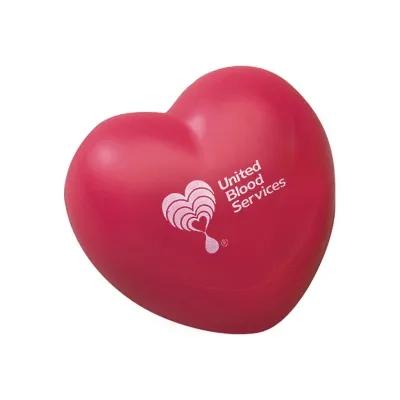 Custom Stress Ball Heart Shape Polyurethane - 2.5 x 2.5 in - product view 3