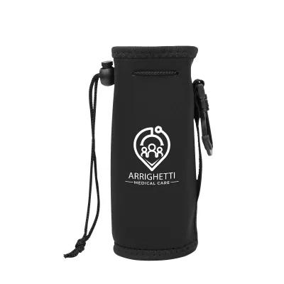 Bottle Cooler Bag Insulated Foam with Clip - 6 3/4 in