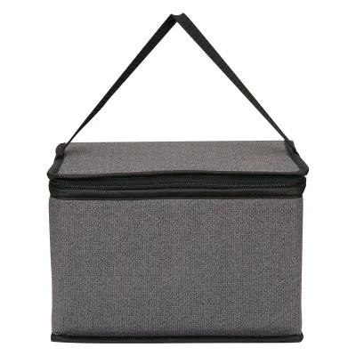 Insulated Cooler Bag Heathered Non-Woven Compact - 10 x 7 x 5.5 in - product view 2