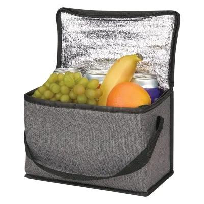 Insulated Cooler Bag Heathered Non-Woven Compact - 10 x 7 x 5.5 in - product view 3