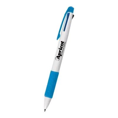 Pen Multi-Color 3-in-1 with Rubber Grip - 5.75 in