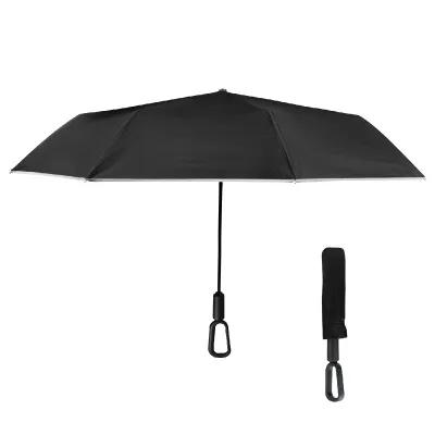 Umbrella Reflective with Carabiner Handle - 46 in Arc - product view 2