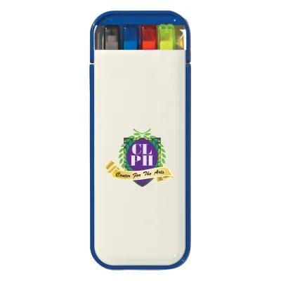 Writing Set 4-in-1 with Highlighter and Pocket Case - 5 x 2 in