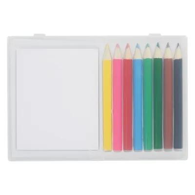 Colored Pencil Art Set with Notepad in Case - 8 Piece - product view 3
