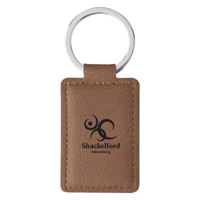 Leatherette Executive Key Tag with Split Ring