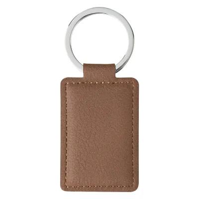 Leatherette Executive Key Tag with Split Ring - product view 2