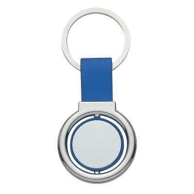 Circular Metal Spinner Key Tag with Split Ring - product view 2