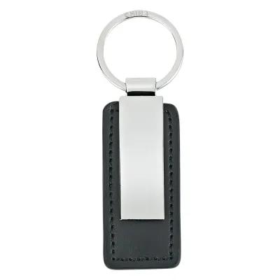 Leatherette Key Tag with Split Ring - 3.9 x 1 in - product view 3