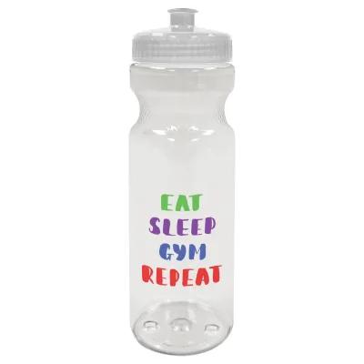 Water Bottle PET Clear Push Pull Lid - 28 oz - product view 2