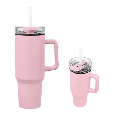 Insulated Tumbler Recycled Stainless Steel with Handle - 40 oz - product view 11