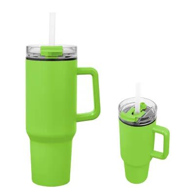 Insulated Tumbler Recycled Stainless Steel with Handle - 40 oz - product view 18