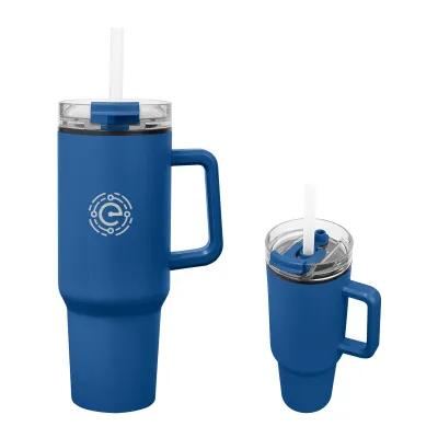 Insulated Tumbler Recycled Stainless Steel with Handle - 40 oz - product view 24