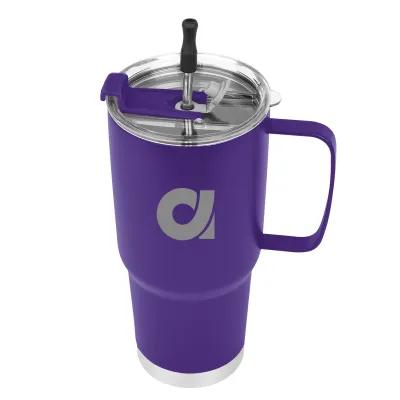 Insulated Tumbler Stainless Steel with Handle - 30 oz - product view 27