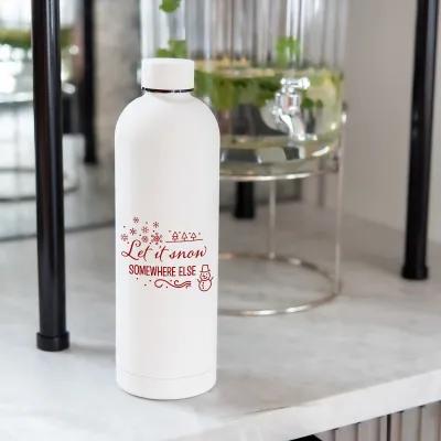 Water Bottle Stainless Steel Rubberized Finish - 32 oz - product view 4