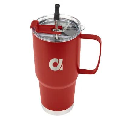 Insulated Tumbler Stainless Steel with Straw Kit - 30 oz - product view 3