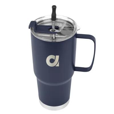 Insulated Tumbler Stainless Steel with Straw Kit - 30 oz - product view 5