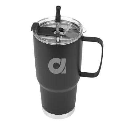 Insulated Tumbler Stainless Steel with Straw Kit - 30 oz - product view 6