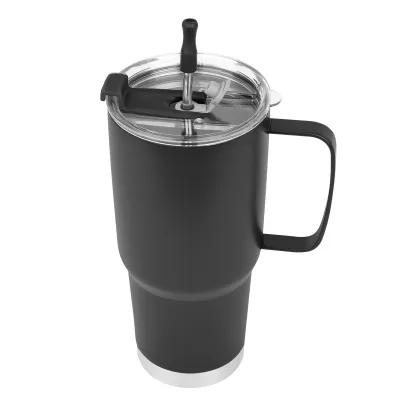 Insulated Tumbler Stainless Steel with Straw Kit - 30 oz - product view 7