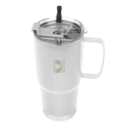 Insulated Tumbler Stainless Steel with Straw Kit - 30 oz - product view 9