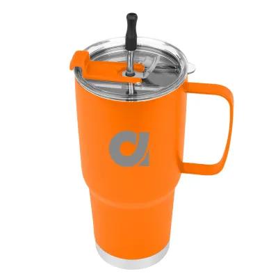 Insulated Tumbler Stainless Steel with Straw Kit - 30 oz - product view 22