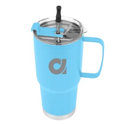 Insulated Tumbler Stainless Steel with Straw Kit - 30 oz - product view 24