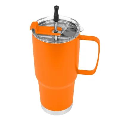 Insulated Tumbler Stainless Steel with Straw Kit - 30 oz - product view 25