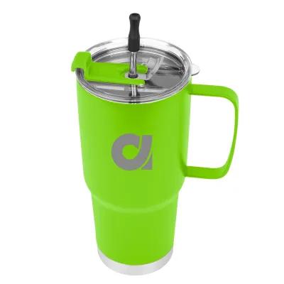 Insulated Tumbler Stainless Steel with Straw Kit - 30 oz - product view 27