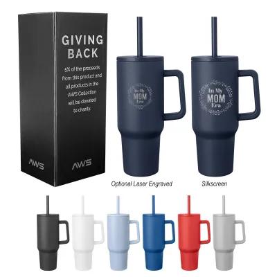 Insulated Tumbler Stainless Steel with Handle - 40 oz