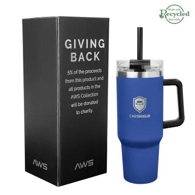 Insulated Tumbler Stainless Steel with Handle - 40 oz - product view 2