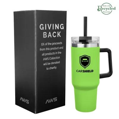 Insulated Tumbler Stainless Steel with Handle - 40 oz - product view 22