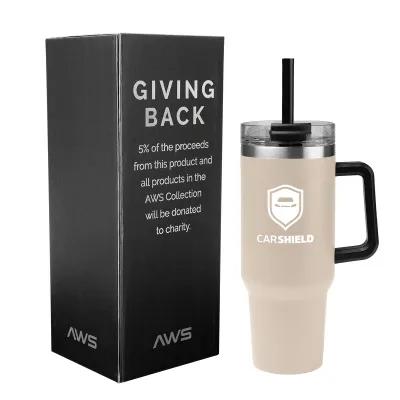 Insulated Tumbler Stainless Steel with Handle - 40 oz - product view 33