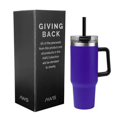 Insulated Tumbler Stainless Steel with Handle - 40 oz - product view 35