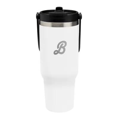 Insulated Tumbler Recycled Stainless Steel Flip Top - 40 oz - product view 4